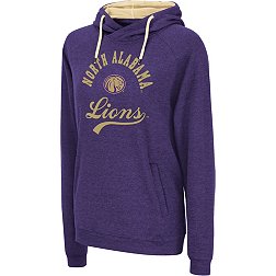 Colosseum Women's North Alabama  Lions Purple Pullover Hoodie