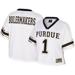 Colosseum Women's Purdue Boilermakers White Cropped Jersey