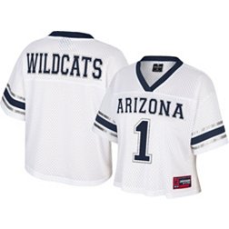 Colosseum Women's Arizona Wildcats White Cropped Jersey