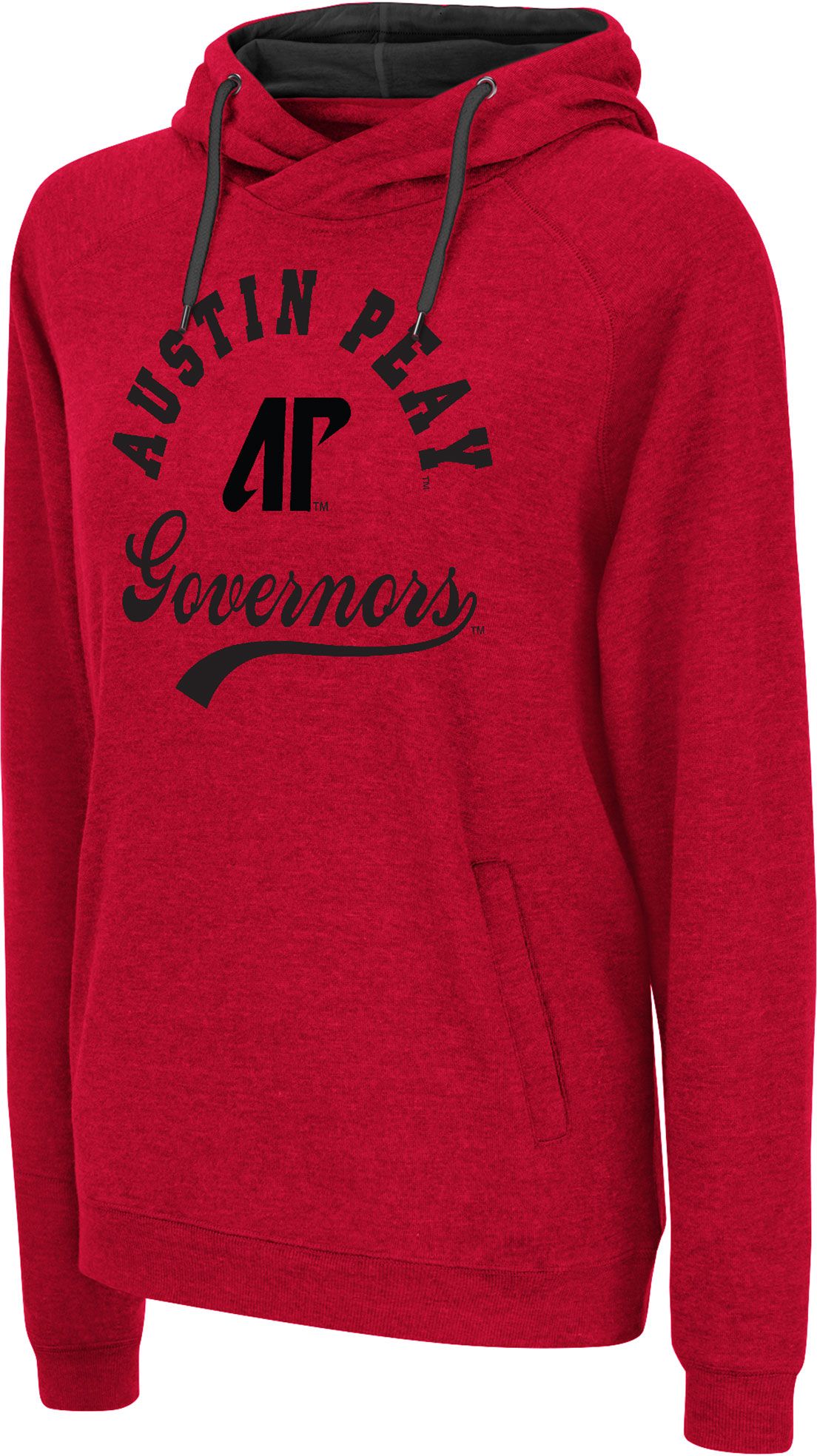 Colosseum Women's Austin Peay Governors Red Pullover Hoodie