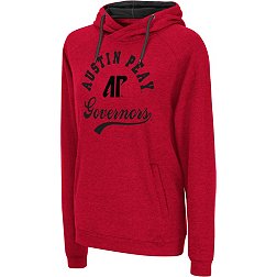 Colosseum Women's Austin Peay Governors Red Pullover Hoodie