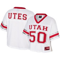 Colosseum Women's Utah Utes White Cropped Jersey