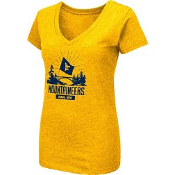 Colosseum Women's West Virginia Mountaineers Gold Official Fan T-Shirt