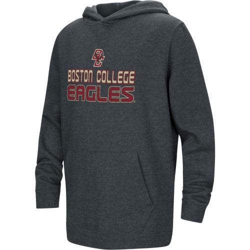 New Balance Youth Boston College Eagles Grey Wordmark Arch Hoodie