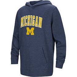Colosseum Youth Michigan Wolverines Navy Campus Pullover Hoodie
