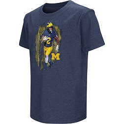 Colosseum Youth Michigan Wolverines Blake Corum Game Shot Navy T-Shirt