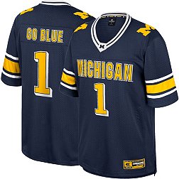 Colosseum Youth Michigan Wolverines Blue No Fate Football Jersey