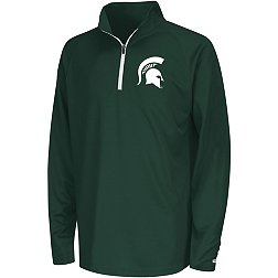 Colosseum Youth Michigan State Spartans White 1/4 Zip Pullover