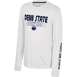 Colosseum Youth Penn State Nittany Lions White Zach Long Sleeve T-Shirt