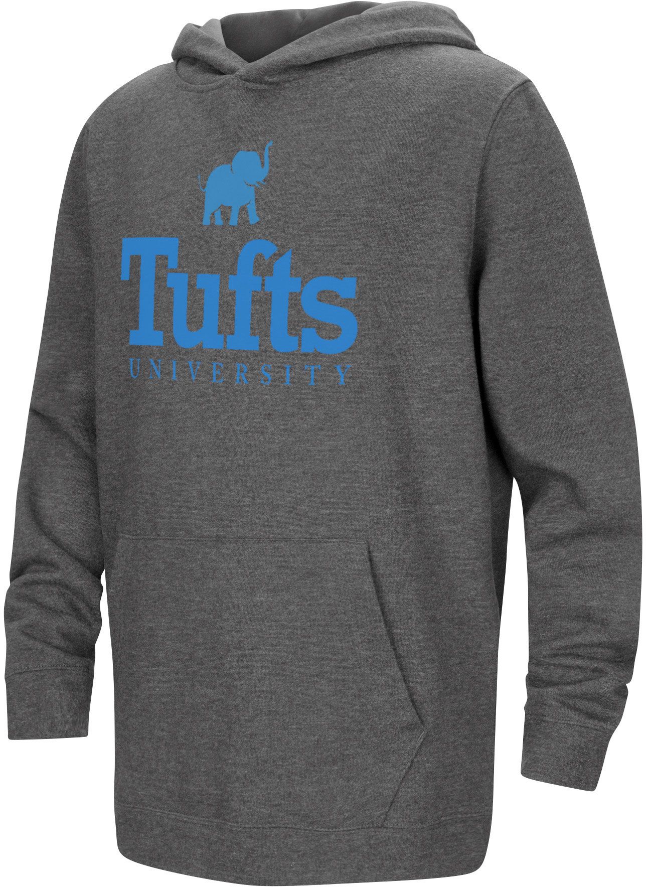 Colosseum Youth Tufts University Jumbos Charcoal Pullover Hoodie