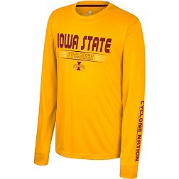 Colosseum Youth Iowa State Cyclones Gold Zach Long Sleeve T-Shirt