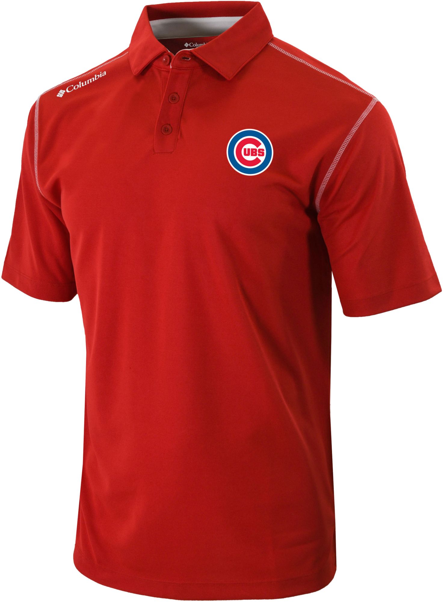 Columbia Men's Chicago Cubs Omni-Wick Shotgun Polo
