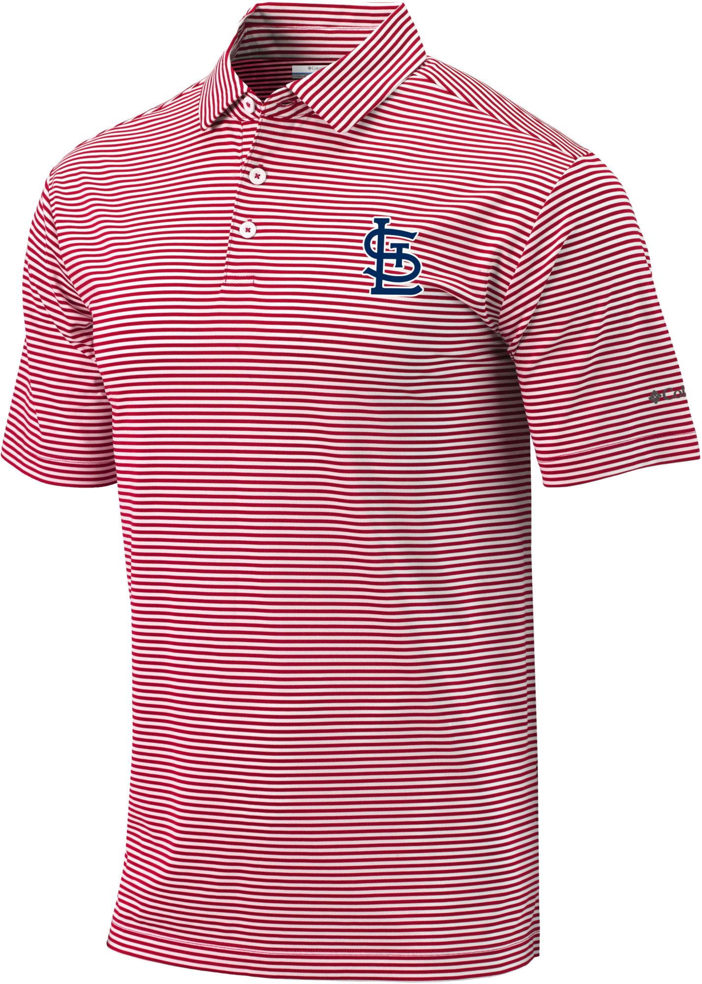 Columbia Men's St. Louis Cardinals Golf Club Invite Omni-Wick Polo