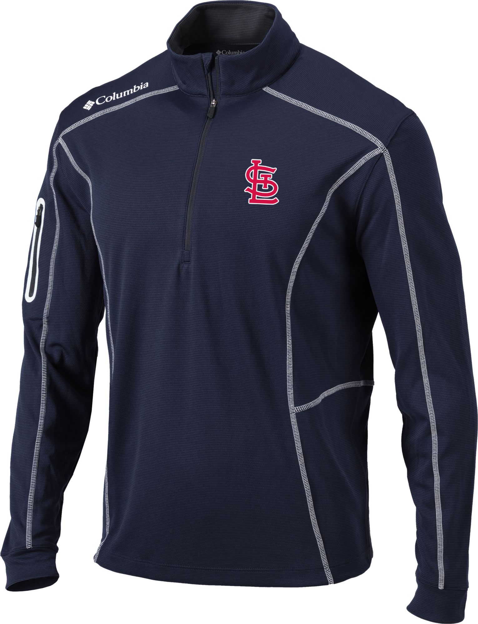 Columbia Men's St. Louis Cardinals Omni-Wick Shotgun 1/4 Zip Pullover