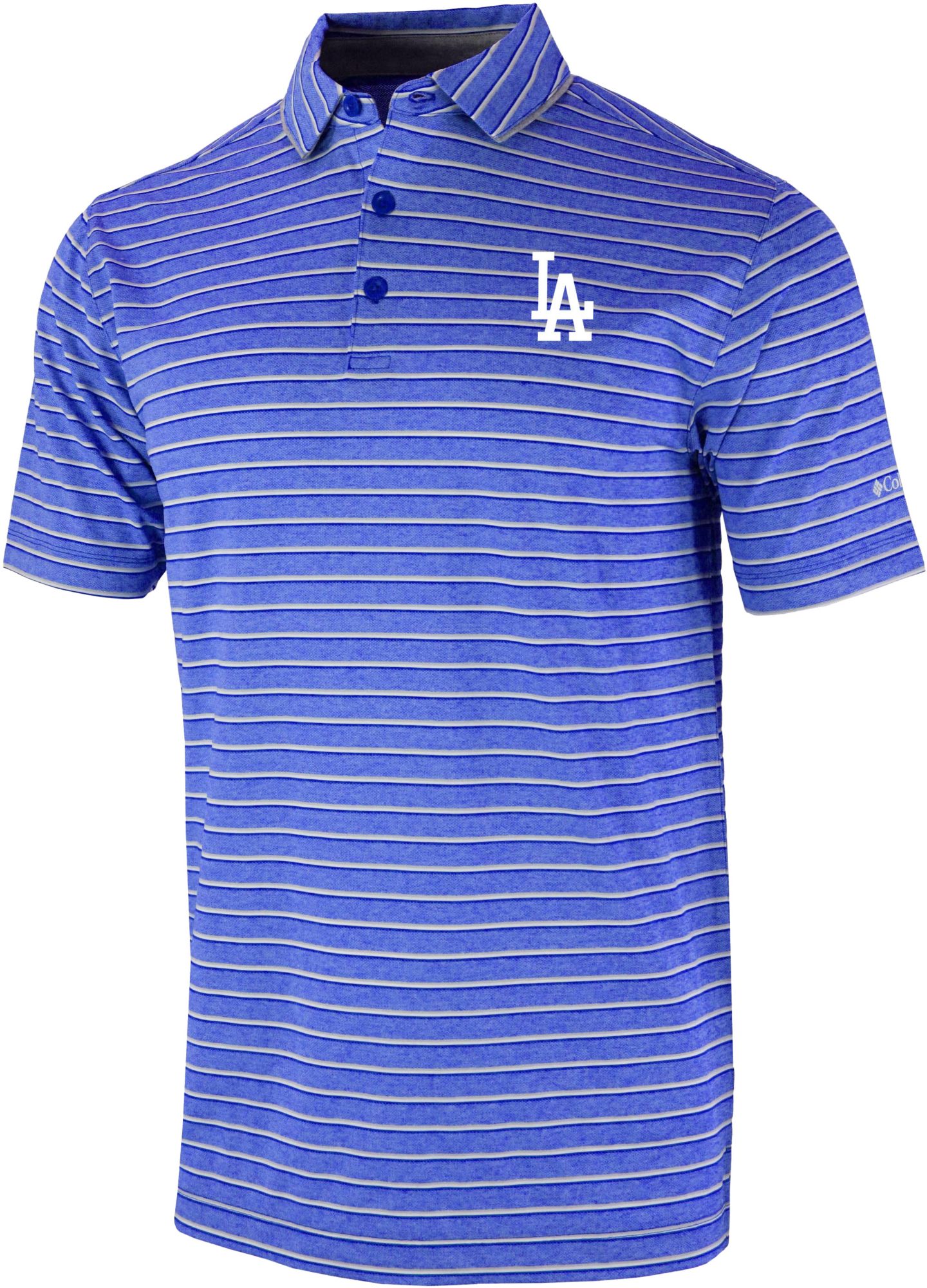 Columbia Men's Los Angeles Dodgers Omni-Wick Post Round Polo
