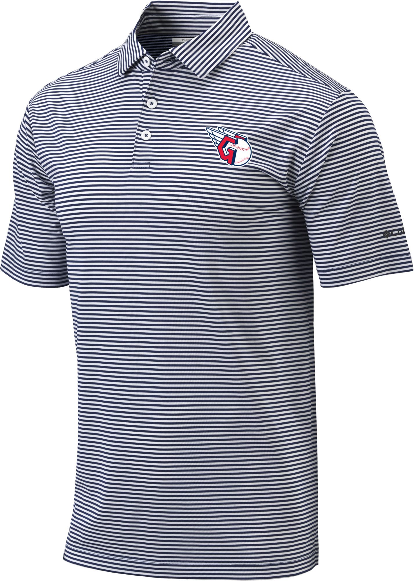 Columbia Men's Cleveland Guardians Golf Club Invite Omni-Wick Polo