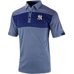 Columbia Men's New York Yankees Blue Omni-Wick Range Polo