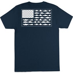 Columbia Men's Americana Saltwater Fish Flag T-Shirt
