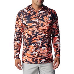 Columbia Men's Auburn Tigers PFG Super Terminal Tackle Long Sleeve Hooded T-Shirt