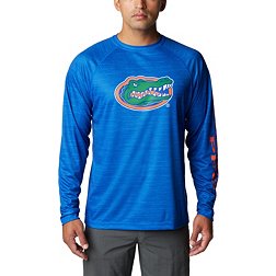 Columbia Men's Florida Gators Blue Heathered Terminal Tackle Long Sleeve T-Shirt