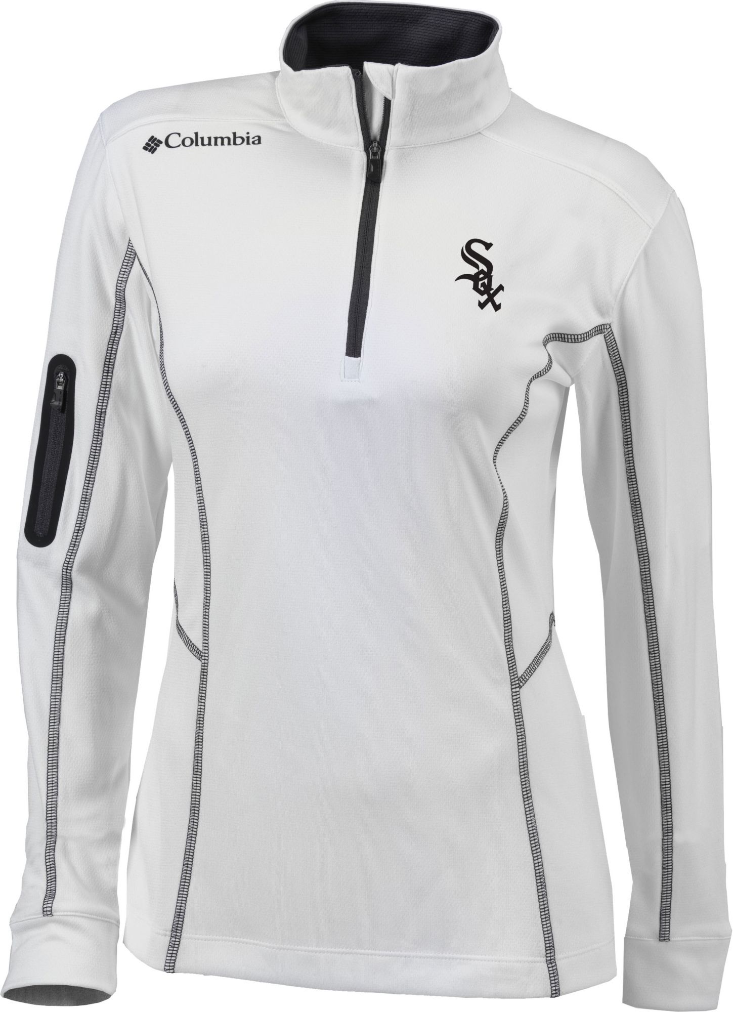 Columbia Women's Chicago White Sox Omni-Wick Shotgun 1/4 Zip Pullover