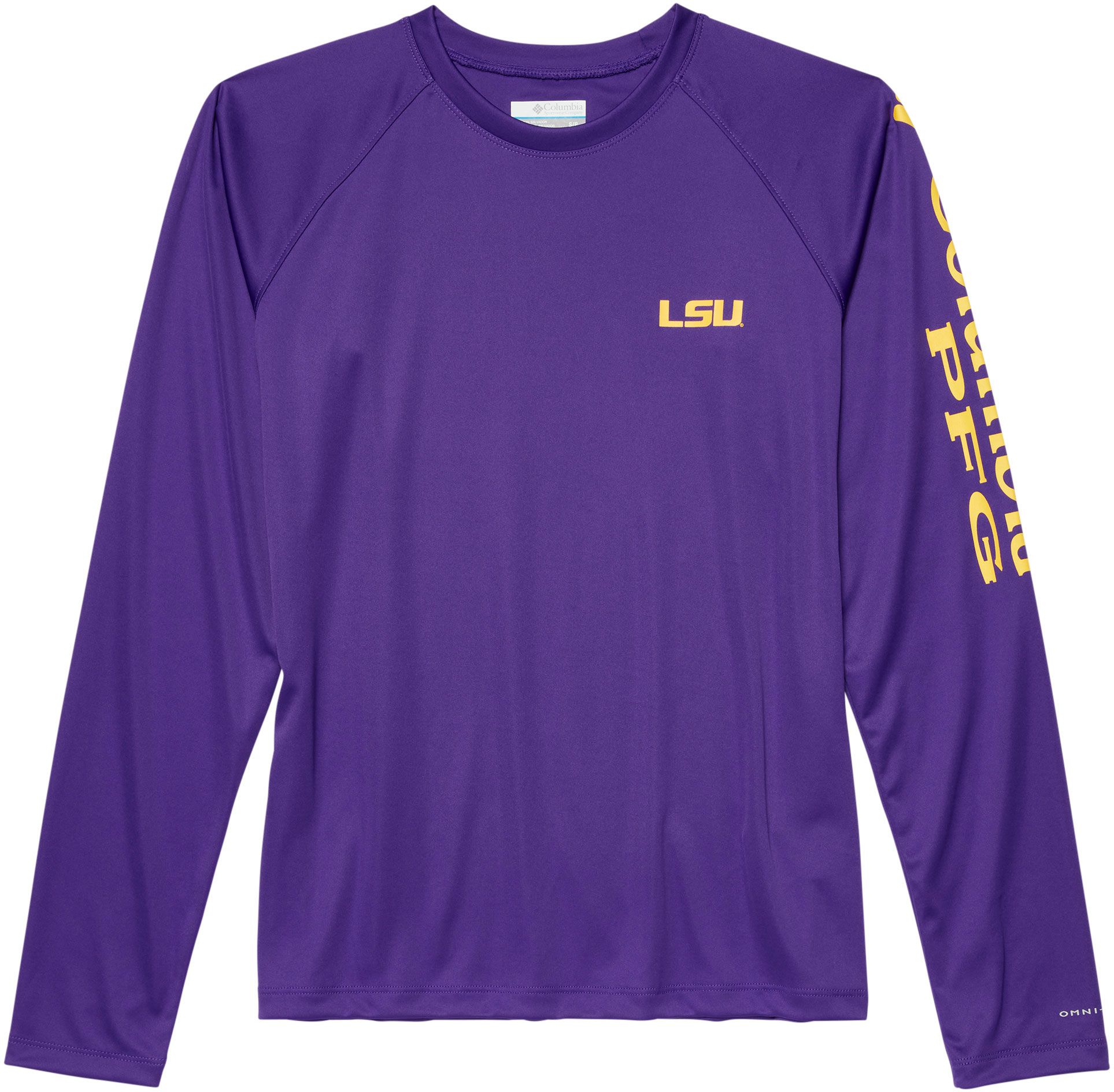 Columbia Women's LSU Tigers Purple Tidal Long Sleeve T-Shirt