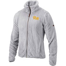 Columbia Women's Pitt Panthers Grey Fire Side Sherpa Fleece Full Zip Jacket