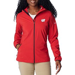 Columbia Women's Wisconsin Badgers Red Canyon Full Zip Jacket