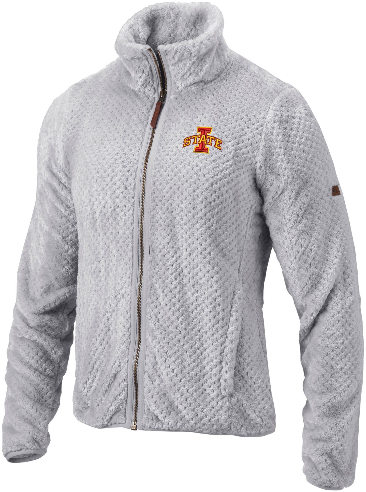 Columbia Women's Iowa State Cyclones Grey Fire Side Sherpa Fleece Full Zip Jacket