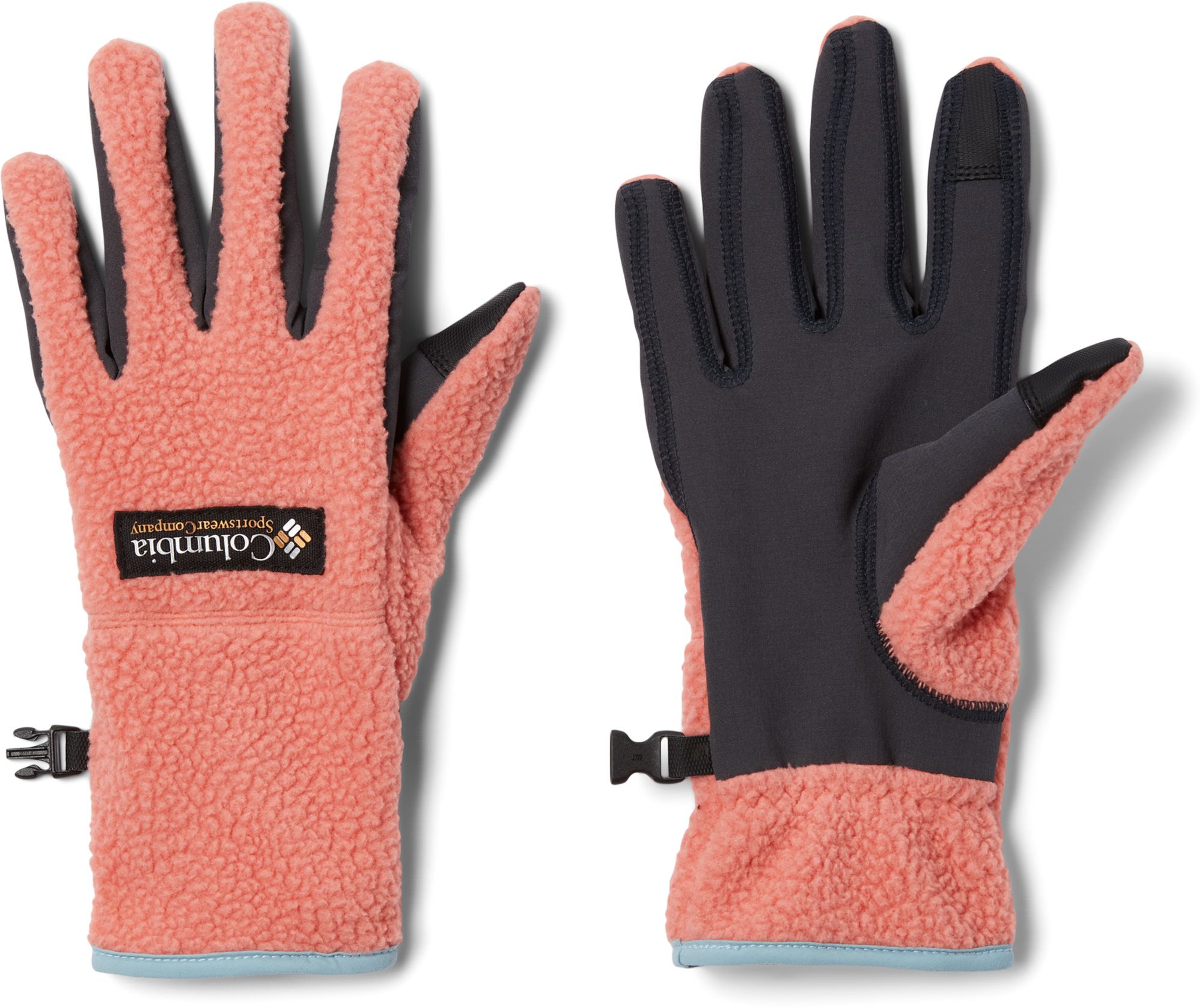 Columbia Helvetia II sherpa gloves in dark stone