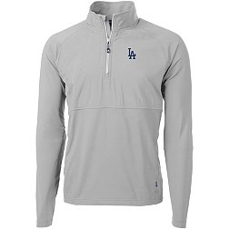 Cutter & Buck Men's Los Angeles Dodgers Polished Eco Knit Stretch 1/4 Zip Pullover
