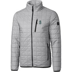 Cutter & Buck Men's Seattle Mariners Polished PrimaLoft® Eco Insulated Puffer Jacket