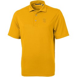 Cutter & Buck Men's San Diego Padres Gold Virtue Eco Pique Polo