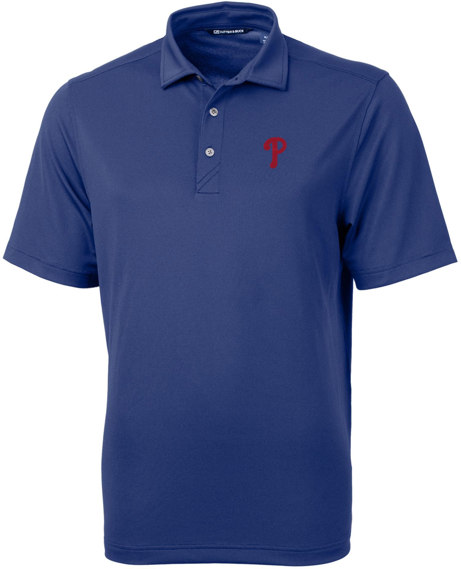 Cutter & Buck Men's Philadelphia Phillies Blue Virtue Eco Pique Polo