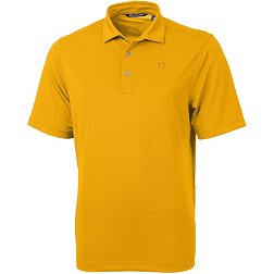 Cutter & Buck Men's Pittsburgh Pirates Gold Virtue Eco Pique Polo