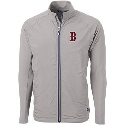 Cutter & Buck Men's Boston Red Sox Polished Eco Knit Hybrid Jacket