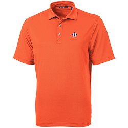 Houston Astros Cutter & Buck Big & Tall Pike Eco Symmetry Print Stretch  Recycled Polo - White/Gray