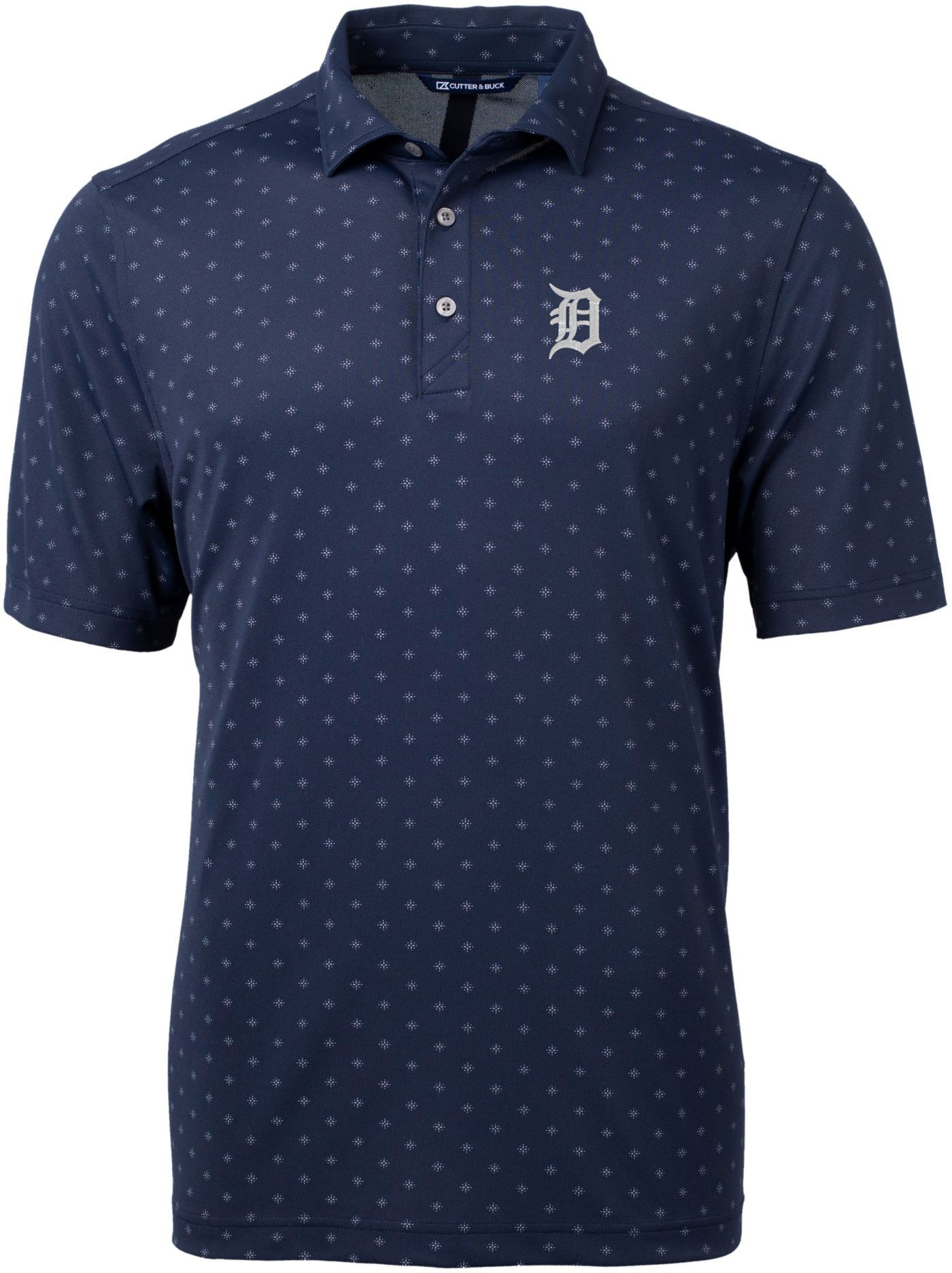 Antigua Mens Dark Blue Detroit Tigers Polo Shirt Size 2XLT