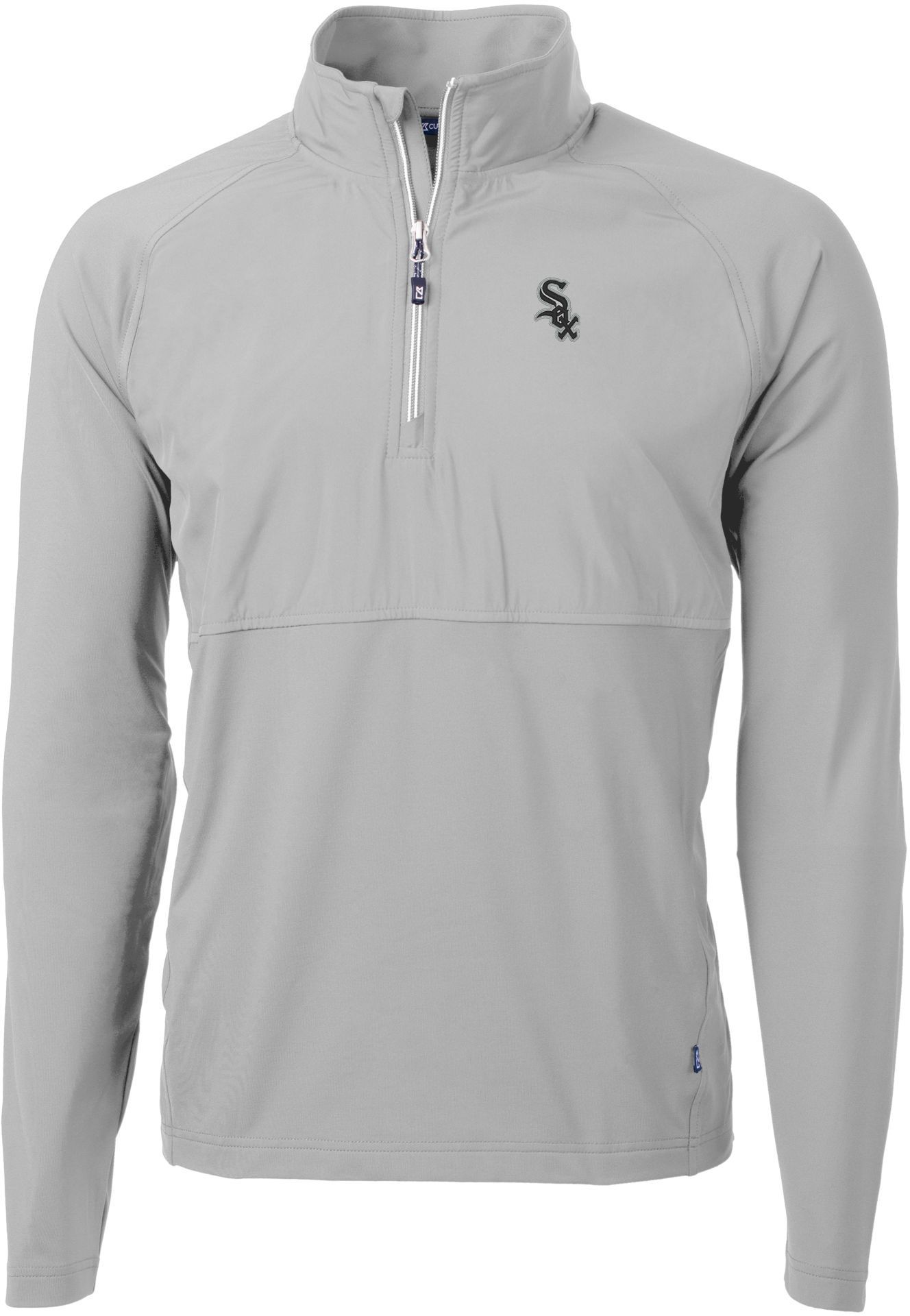 Cutter &amp; Buck Men's Chicago White Sox Polished Eco Knit Stretch 1/4 Zip Pullover