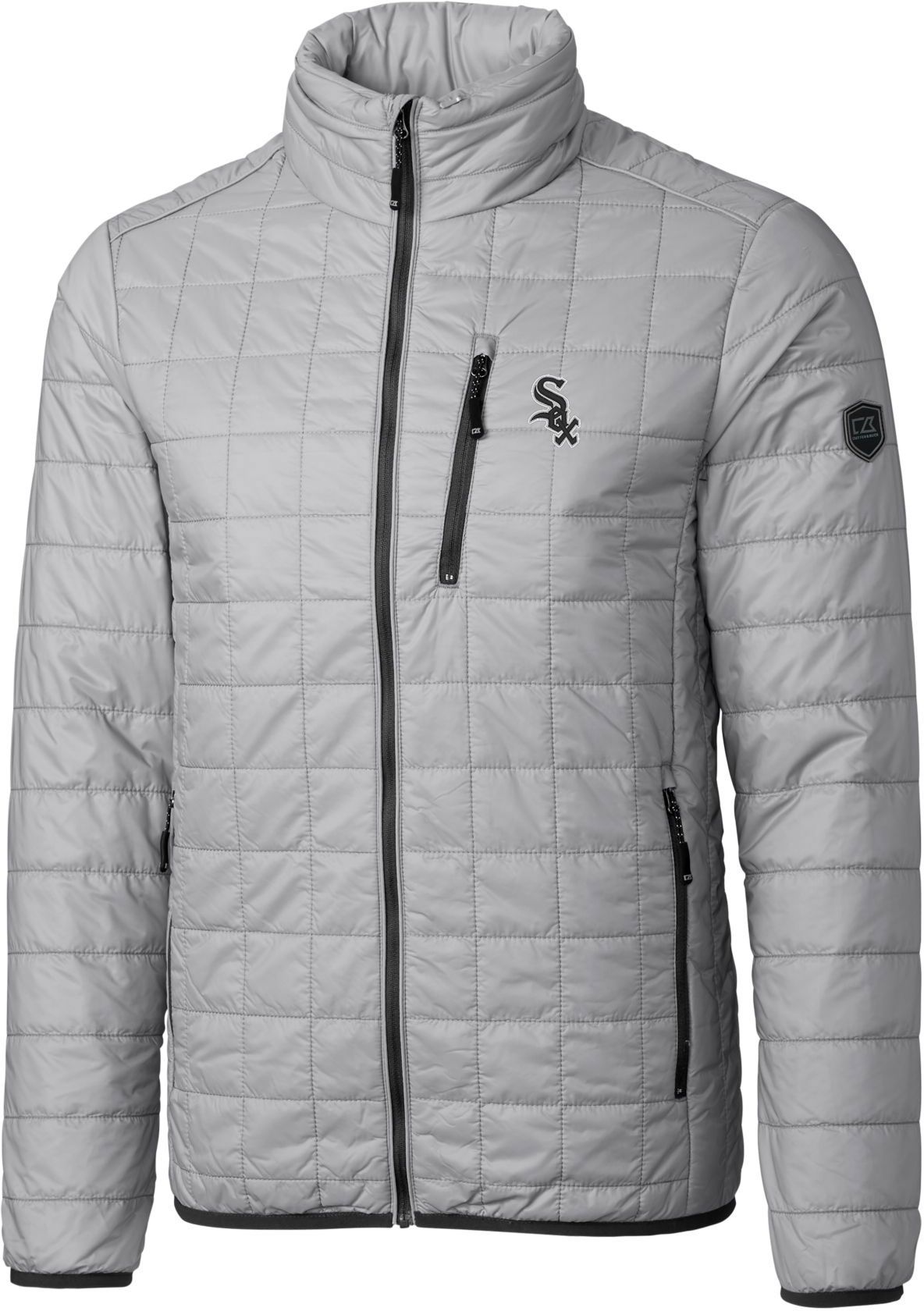 Cutter &amp; Buck Men's Chicago White Sox Eco Insulated Full Zip Puffer Jacket