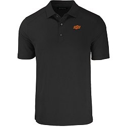 Cutter & Buck Men's Oklahoma State Cowboys Black Forge Eco Polo