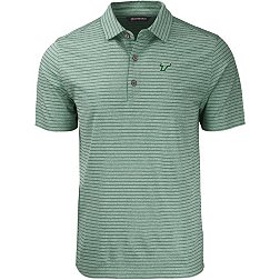 Cutter & Buck Men's South Florida Bulls Green Eco Stripe Recycled Polo