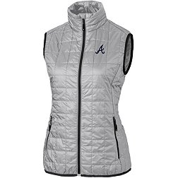 Cutter & Buck Women's  Atlanta Braves Polished Eco Insulated Full Zip Vest
