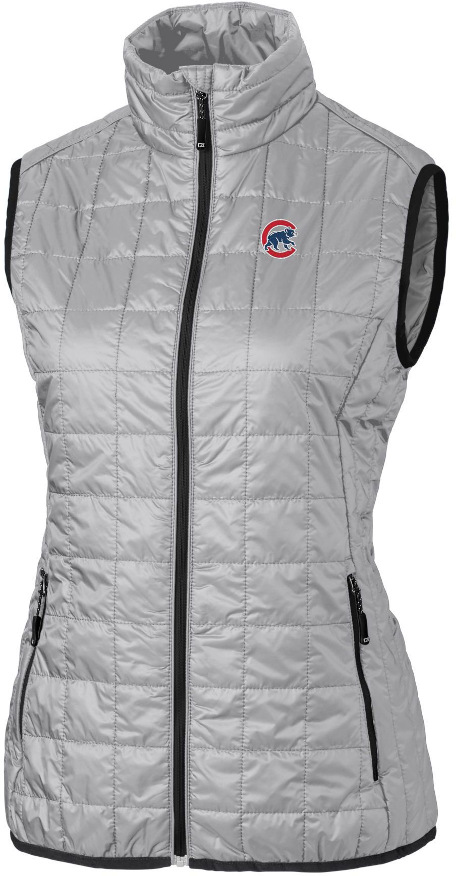 Cutter &amp; Buck Women's  Chicago Cubs Polished Eco Insulated Full Zip Vest