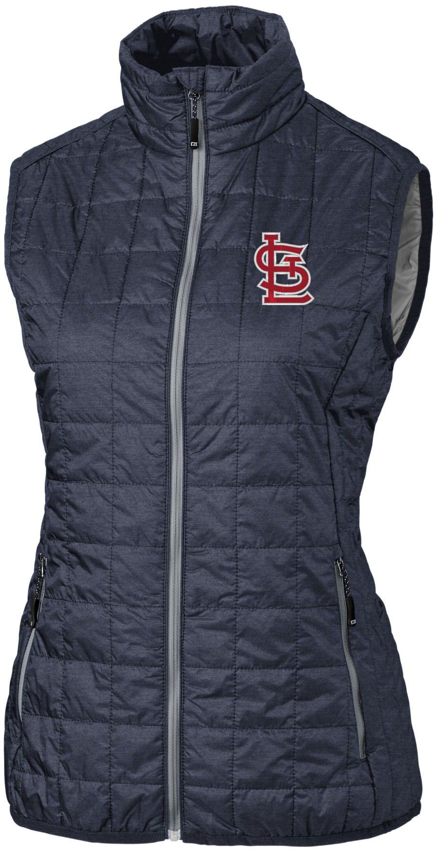 Cutter &amp; Buck Women's St. Louis Cardinals Black PrimaLoft® Eco Insulated Full Zip Puffer Vest