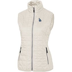 Cutter & Buck Women's  Los Angeles Dodgers Brown Eco Insulated Full Zip Vest