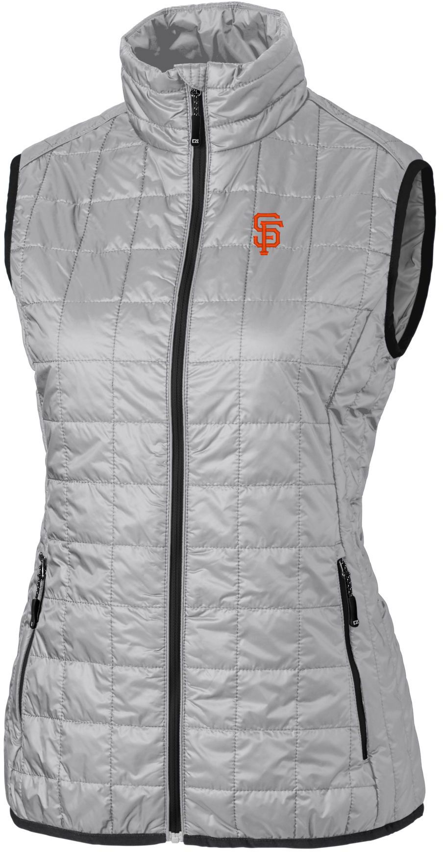 Cutter &amp; Buck Women's San Francisco Giants Polished PrimaLoft® Eco Insulated Full Zip Puffer Vest