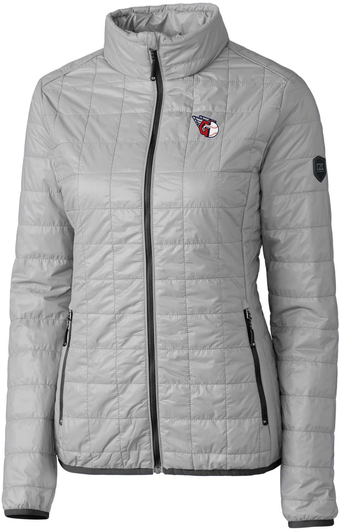 Cutter &amp; Buck Women's Cleveland Guardians Eco Insulated Full Zip Puffer Jacket