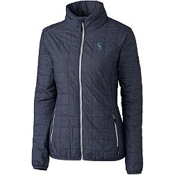 Cutter & Buck Women's Seattle Mariners Black PrimaLoft® Eco Insulated Full Zip Puffer Jacket