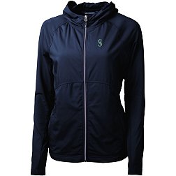 Cutter & Buck Women's Seattle Mariners Blue PrimaLoft® Eco Insulated Full Zip Puffer Jacket